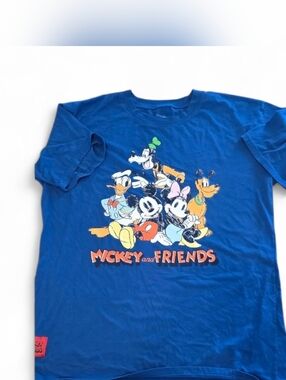 Disney Mickey and Friends Blue T-Shirt mens Size L